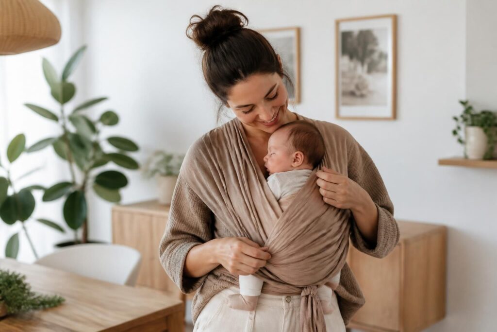 découvrez notre guide pratique sur le portage en sling pour porter votre bébé confortablement et en toute sécurité au quotidien.