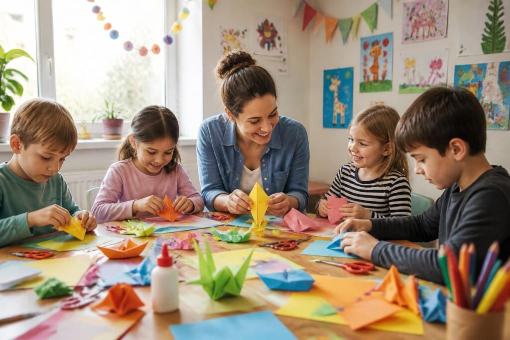 découvrez des activités d'origami faciles pour enfants, idéales pour stimuler la créativité des petits et des grands avec des pliages simples et amusants.