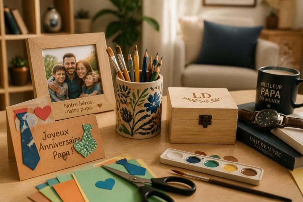découvrez des idées de cadeaux d'anniversaire personnalisés et à faire soi-même pour papa, alliant originalité et affection pour un moment inoubliable.