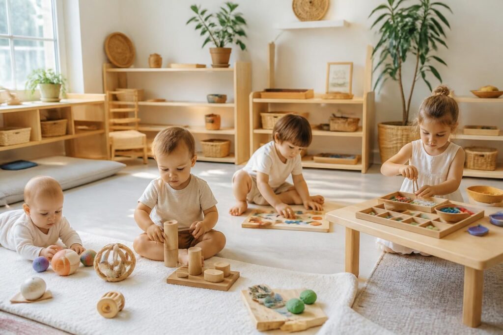 découvrez notre jeu montessori conçu pour accompagner le développement des enfants de 6 mois à 5 ans, adapté à chaque âge pour favoriser l'apprentissage et l'éveil.